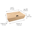#2 54oz Kraft Togo Food Box 8.5x6.25x1.87" 200/cs