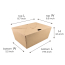 #4 96oz Kraft Togo Food Box 8.7x6.5x3.5" 160/cs