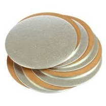 6" Gold/Silver Cake Board 100/cs