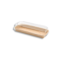 Kraft Paper Sushi Tray Combo 221*91*55mm 300sets/cs
