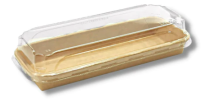 Kraft Paper Sushi Tray Combo 221*91*55mm 300sets/cs