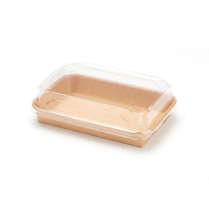 Kraft Paper Sushi Tray Combo 165*115*55mm 300sets/cs