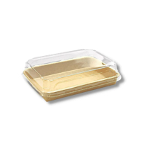 Kraft Paper Sushi Tray Combo 185*129*55mm 300sets/cs