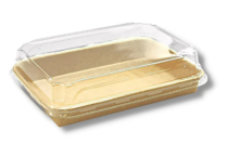 Kraft Paper Sushi Tray Combo 185*129*55mm 300sets/cs