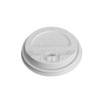 OD80-White PP Lid with Cap for 8oz Paper Cup 1000/cs
