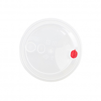 90mm Clear Lid with Stopper for D90500/D90700 PP Cup 1000/cs