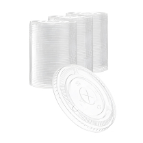 78mm Flat Lid for PETDY08/PETDY10 PET Cup 1000/cs