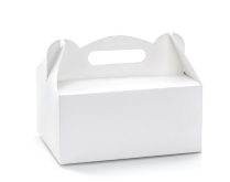 12x5x5" White Cake Box with Handle 150/pk