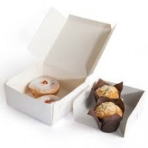 5x5x2.5" White Cake Box 250/pk