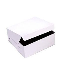 8x8x3.5" White Cake Box 250/pk