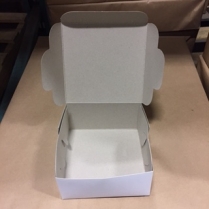 9x9x4" White Cake Box 100/pk
