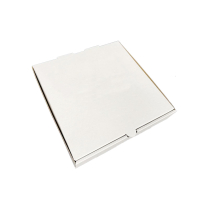 10" Pizza Box Cor. Wht/Brn 50/pk