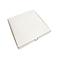 12" Pizza Box Cor. Wht/Brn 50/pk
