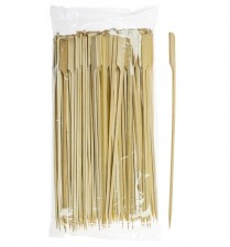 10" Bamboo Skewer Paddle Sticks 100/bag (50bg/cs)