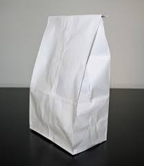 8LB White Paper Bag Regular 6.25x4x12.375" 500/pk