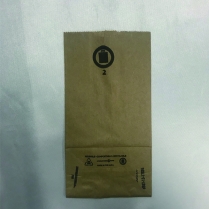 2LB Kraft Paper Bag (BULGKL02) Regular 4.25x2.5x8.25" 500/pk