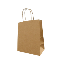 Kraft Handle Paper Bag (XS) 100gsm 8.27x4.53x10" 250/cs