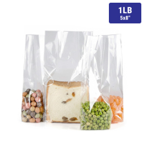 1LB 5x8" Poly Bag (POLY1LB) 200pcs/25bx/cs