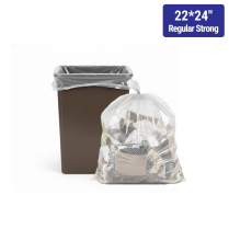 22x24" Clear Regular Strong Garbage Bag 500/cs