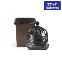22x24" Black Regular Strong Garbage Bag 500/cs