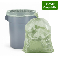 35x50" 1.1mil Compostable Bin Liner 90/cs