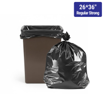 26x36" Black Regular Strong Garbage Bag 250/cs
