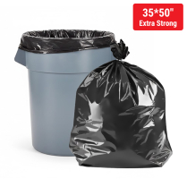 35x50" Black Extra-Strong Garbage Bag 100/cs