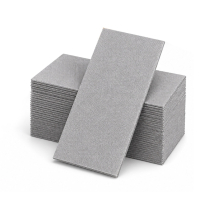 Linen feel gray napkin 16x16.5"1/8 fold 50pc/pack 10packs/cs