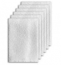 CA24448 17x20" 26oz White Cotton Bar Wipes 12/pk