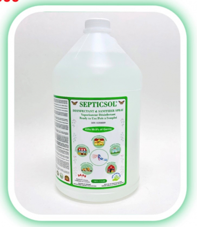 Septicsol Disinfectant & Sanitizer Hard Surface Clean Refill 3.8L/Jug