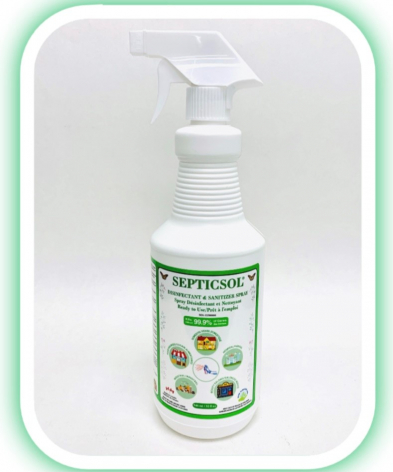 Septicsol Disinfectant & Sanitizer Hard Surface Clean Spray Bottle 9x946ml/cs