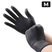 Touch Flex Black Nitrile Glove (M) 100/box (10box/cs)
