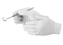 White Nitrile Disposal Glove (M) 100/box (10box/cs)