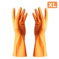 #10 Orange Rubber Glove (Extra Large) 12pairs/pk