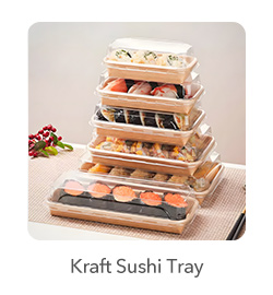 Sushi Trays: Designed to maintain the freshness and presentation of sushi and other delicacies.