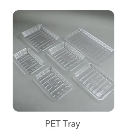 PET Trays: Made from high-quality polyethylene terephthalate, these trays are known for their clarity and strength. They are ideal for displaying fresh produce, baked goods, and deli items, providing an excellent barrier against moisture and gases to keep food fresh.