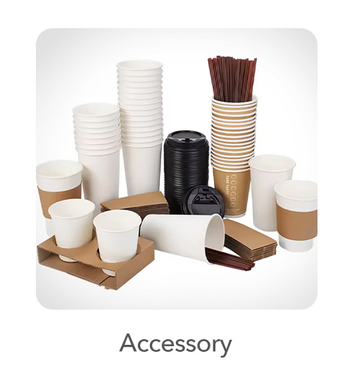 Accessories: To complement our range of cups, we provide essential accessories such as cup carriers for easy transport, coffee sleeves to protect hands from hot beverages, and stirrers for convenient mixing.