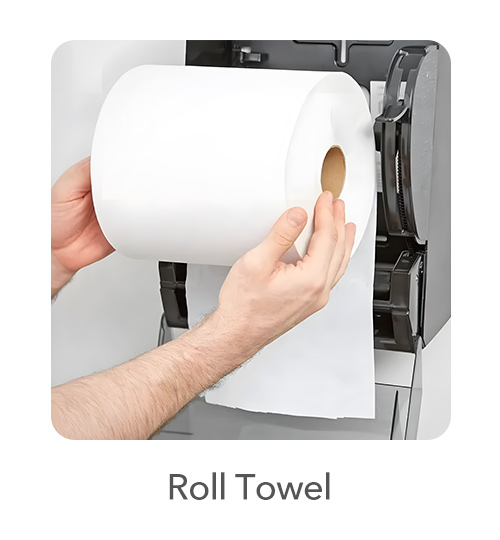 Paper Roll Towels: Ideal for kitchens and restrooms, our roll towels offer excellent absorbency and strength. They are designed to handle spills and drying tasks efficiently, making them a staple in any setting.