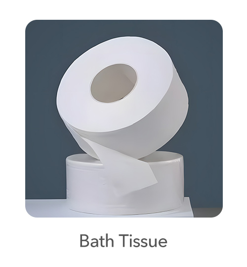 Bath Tissues: Our bath tissues are soft, strong, and gentle on the skin. They are available in various ply options to cater to different preferences, ensuring comfort and reliability.