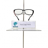 TM/10ACRSHELF 10mm Skinny Steel Acrylic Display Shelf & Logo Holder