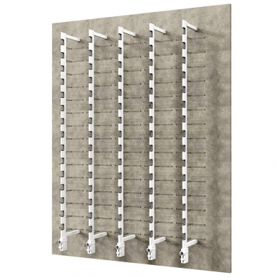 optical space design, optical frame displays, sunglass display, wall eyewear display, wall eyewear panel, display rods, optical display rods, optical frame displays, frame displays
