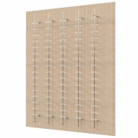 optical space design, optical frame displays, sunglass display, wall eyewear display, wall eyewear panel, display rods, optical display rods, optical frame displays, frame displays