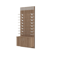  37.5"W Panel + Sign + Cove Boutique Shelves with Storage