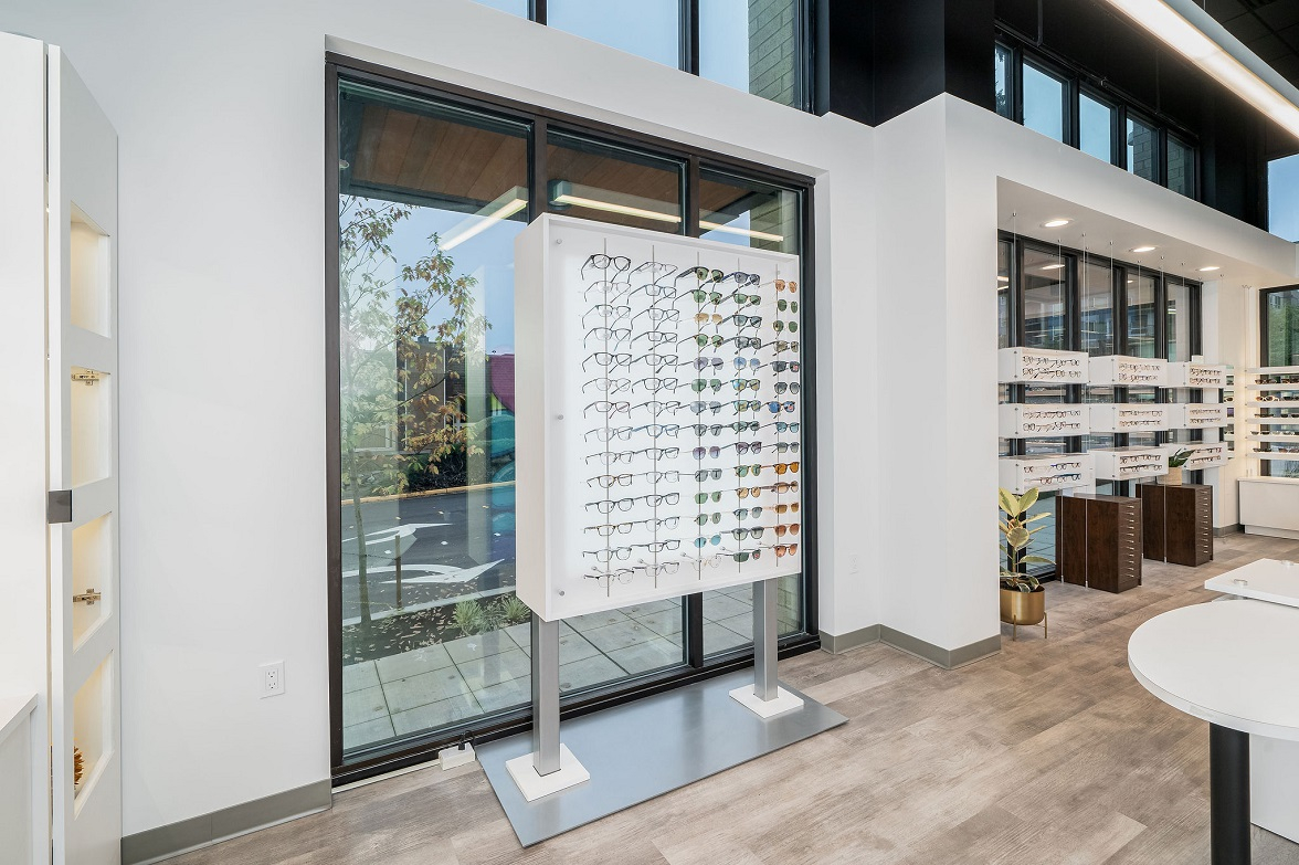 ennco design services, optical space design, optometry office, optical retail space