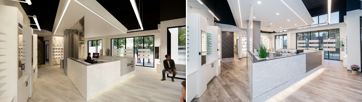 optical space design, high end optical store design, sunglass retail design, eyewear display