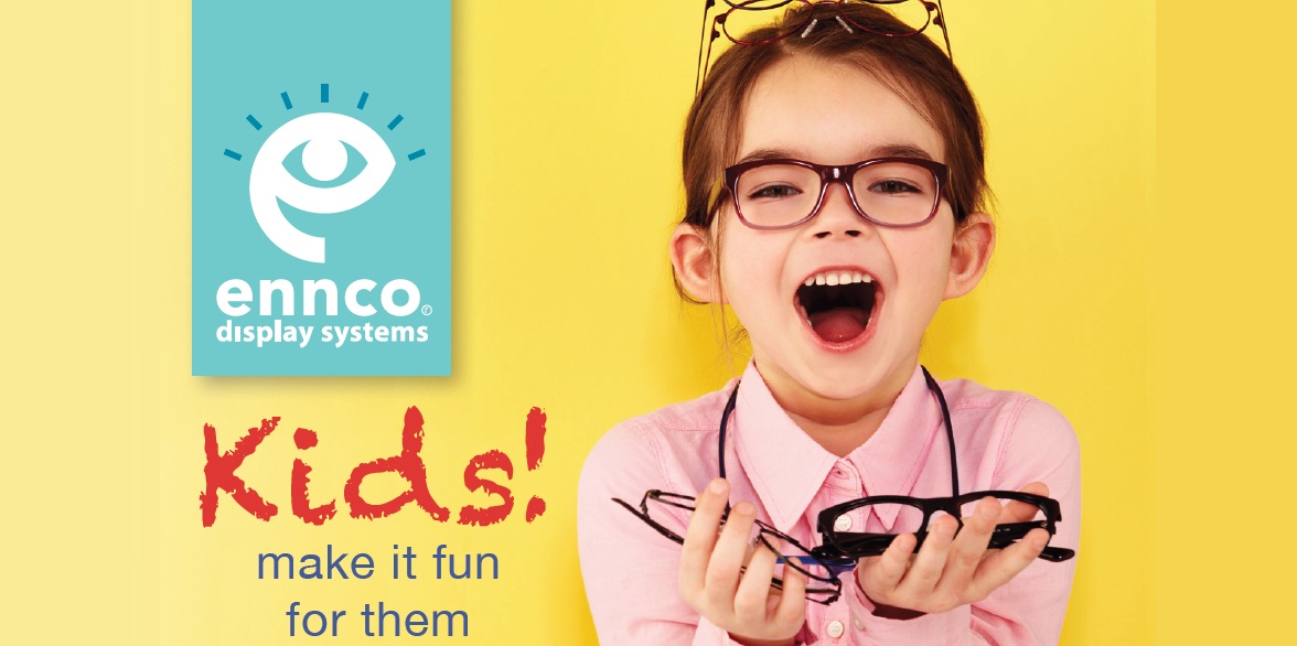 kids eyewear displays, optical store design for pediatric clinic, kids eyewear store design