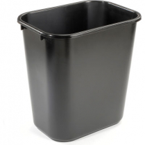 Wastebasket - Vanity 13 5/8qt - 12.9L - Black (C)