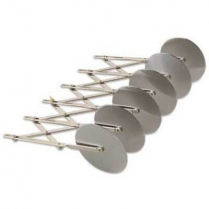 Pastry Dough Cutter Six Wheels 2.25" Stainless Steel