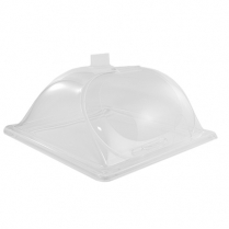 Half Size Dome, End Cut w/Hinged Lid & Notch