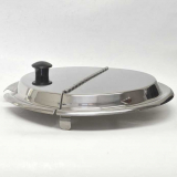 Hinged Stainless Steel Lid 11.5" with Notch